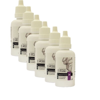Premium Pflege hart abrasiver Hartlinsenreiniger 6 x 30ml