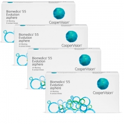 Biomedics 55 Evolution Asphere Sparpack - 4 Boxen- 24 Linsen versandkostenfrei