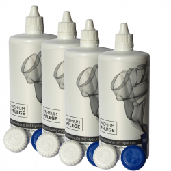 Premium Pflege Kombilösung mit Hyaluron - 4 x 360ml / 4x Behälter