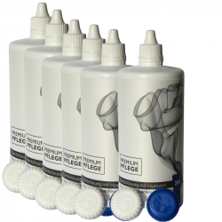 Premium Pflege Kombilösung mit Hyaluron - 6 x 360ml / 6x Behälter