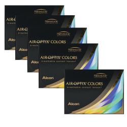AIR OPTIX COLORS (Alcon) XL Sparpack 5 x 2 Monatslinsen einer Stärke und Farbe - versandkostenfrei-