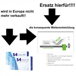 Aus Extreme H2o Toric werden die Premium Linsen biokompatible Monatslinsen Toric 6er Box MPG