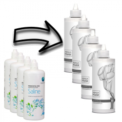 Aus Cooper Vision Saline 4 x 360ml wird Premium Pflege Kochsalzlösung 4 x 360ml